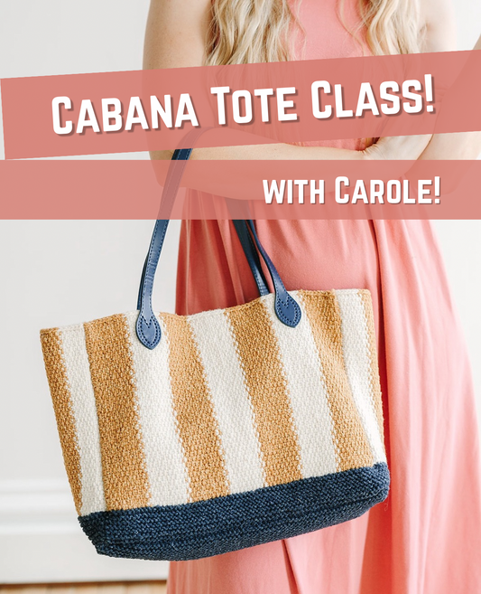 Cabana Stripe Tote Knitting Class