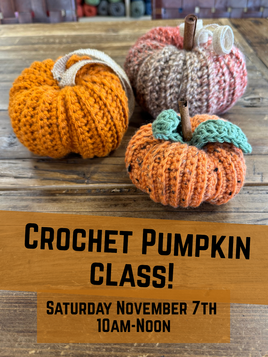 Crochet Pumpkin Class!