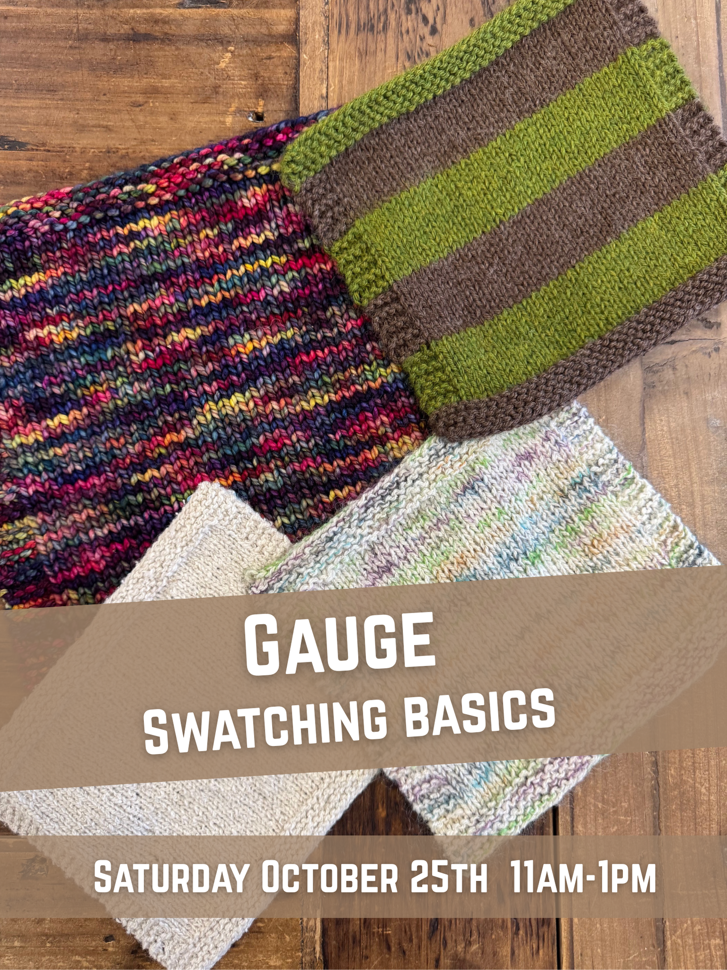 Gauge Swatch Basics with Ann!!